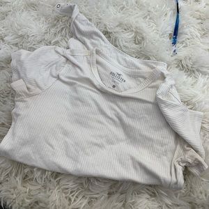 White hollister body suit